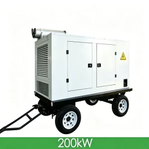 200kW 250kVA Powered by SDEC Brushless Alternator AVR Office Building Backup Mobile Trailer Mounted Generator Generador