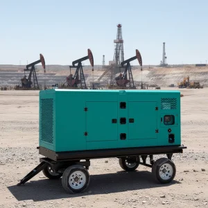 200kW Emergency Power Station Weatherproof Towable Trailer Canopy Silent Open Frame Remote Start Mobile Diesel Generator Set