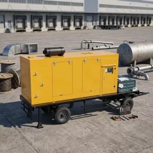 200kw 400kw 500kw Trailer Mounted with ATS 3 Phase 100Kva Diesel Generator Set Brushless Generator for Outdoor Use