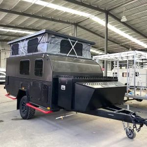 20FT off Grid Solar Caravan 1000W 600Ah Modern Full Aluminum Body for Australian Eco Premium Touring 4 Berth