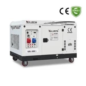 20KVA 22KVA 16KW Silent Three Phase 2V98 Two Cylinder Diesel Generator with Four Wheels