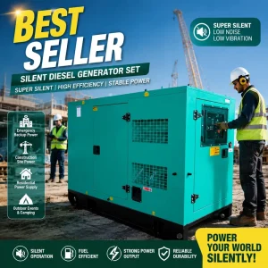 20KVA 30KVA Silent Diesel Generator Set with Electric Start Remote Control Low Oil Protection 3 Phase Output