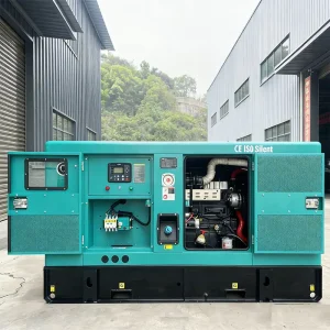 20KVA Three Phase Diesel Generator Set With Silent Canopy Water Cooled Turbocharged Engine Automatic Start Controller