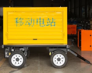 20KW 25KVA Ricardo Engine 4-Wheels Enclosed Rainproof Towing Trailer Mobile Movable Diesel Generator with Fuel Tank