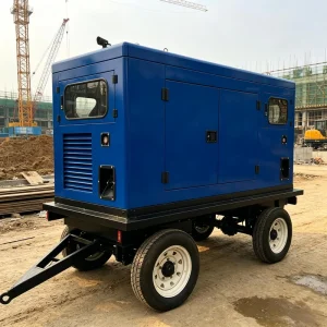 20KW 25KVA Small Mobile Type 3 Phase Water Cooled Silent Diesel Trailer Generators for Mountain Mine Engineering