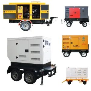20KW 30KW 37KVA 40KW 50KW Diesel Generator Set Trailer Mounted Electric Genset