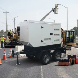 20KW 37KVA 50KVA 80KVA 100KVA Diesel Electric Generator Set Trailer Mounted Emergency Genset
