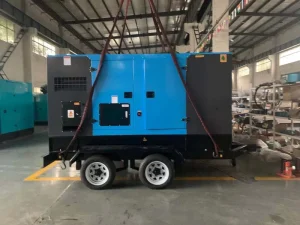 20Kw 25Kva Trailer Mounted Silent Soundproof Diesel Generator Set Single Phase Portable High Efficiency