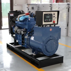 20Kw 50Kw Portable Diesel Generator Open Frame Genset with Wheels Electric Start Single Three Phase for Home Garden
