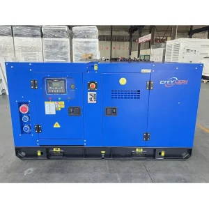 20kVA 16kW ISU ZU Blue Diesel Generator With European Socket And Lifting Ring ATS