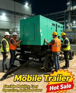20kVA 16kW Mobile Trailer Diesel Generator Wheeled Diesel Genset