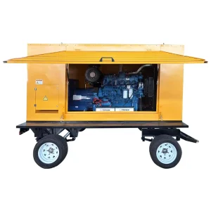 20kW 30kW 50kW 300KW Trailer Type Genset Power Silence Diesel Generators Water Cooling System Portable Silent Generator Set