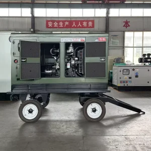 20kW 30kW 50kW 3Phase 4 Wire Auto Start 1500 RPM Remote Start DC 380V Silent Diesel Generator with Trailer