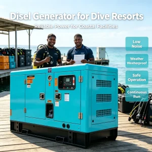 20kva 25kva Silent Diesel Generator Set 16KW 20kw 3 Phase 50 60Hz Optional ATS Coastal Dive Resort Continuous Power Supply