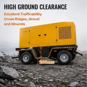 20kw 100kw Diesel Generator Trailer Mounted 50Hz ATS Stable Electricity Output for Construction Projects Large Events