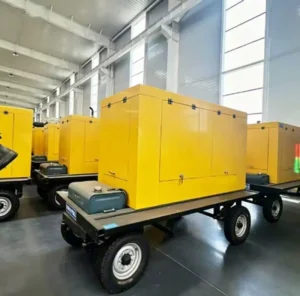 20kw 50kw 100kw 200kw 250kw Silent Diesel Generator Set Trailer mounted Portable Industrial Generator