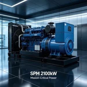2100kW Open Frame Standby Diesel Generator 60Hz 480V High Velocity Transient Response EPA Certified ATS Remote for Data Center