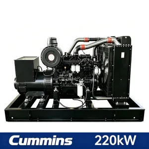 220kW 275kVA Easy Maintenance Compact Design Open Type Diesel Generator Set