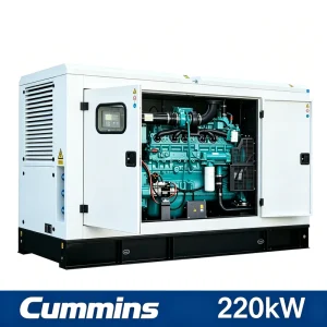 220kW 275kVA High Output Heavy Duty Hospital Soundproof Silent Type Diesel Generator Set