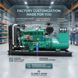 220kW Diesel Generator 380V 50Hz Powered Prime Backup Open Silent Trailer Generator 250kW 350kVA