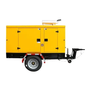 22kva Water cooled Diesel Generator Set Trailer Type 50 60Hz Ultra quiet Portable Wheeled Unit 1800 Rpm 24V DC Start
