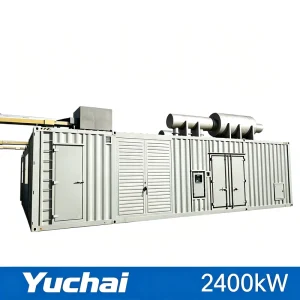 2400kW 3000kVA Silent Type CE ISO Certified Yuchai Diesel Generator Set 3 Phase Water Cooled Electric Start for Power Station
