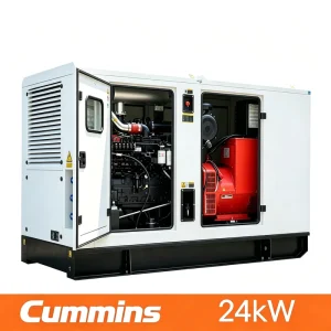 24kW 30kVA Water Cooled Pure Copper for Small Business Soundproof Silent Type Diesel Generator Set