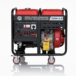 250A 4.0 Silent Open Frame Diesel Welder Generator Dual Voltage Single Three Phase 24V DC Start 1.6 5.0mm Mobile Welding