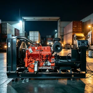 250KW 345KVA Industrial Diesel Generator Set Prime Power Open Type 50Hz Three Phase for Vietnam Construction Sites