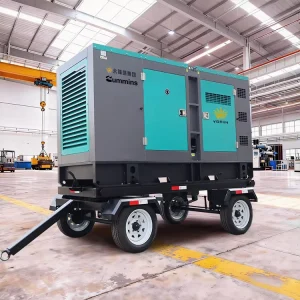 250KW 500KW Portable Generator Set Trailer Type Silent Mobile Diesel Water Cooling System 300KW 400KW 50 60hz Frequency