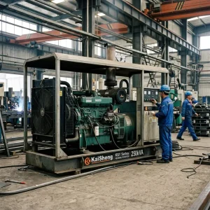 250kVA 200kW Three Phase Water Cooled Diesel Generator ATS Auto Start Industrial Commercial Power