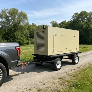 250kVA 200kW Weichai Trailer Diesel Generator Set ATS Auto Start Mobile Power Station 6 Cylinder 3 Phase for Construction Rental