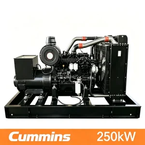 250kW 312kVA Energy Saving Brushless Copper Super Silent Open Frame Diesel Generator Set 380V 220V 50 60Hz