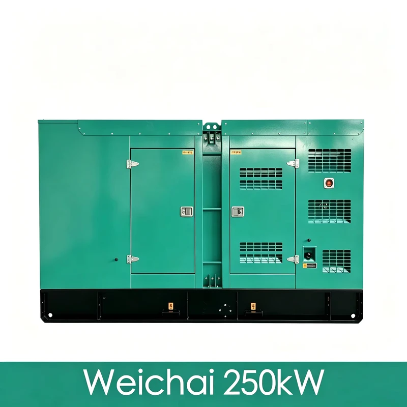 250kW 312kVA Weichai High Output Heavy Duty Soundproof Silent Type Diesel Generator Generador