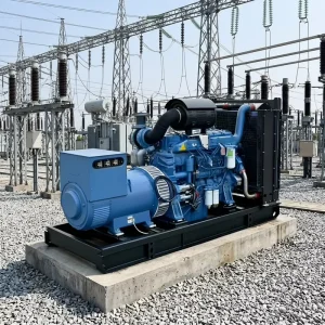 250kW Water-Cooled Diesel Generator Set 24V Electric Start Silent Type Open Frame Remote Control ATS 1800 RPM All-Copper
