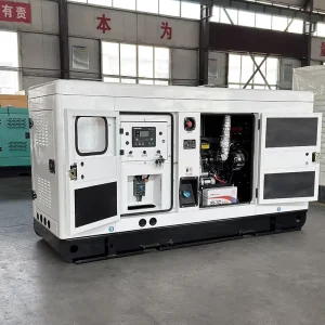 25KW 30 50kW Silent Box Diesel Generator Set Factory School Backup Emergency Power Control Self Start 230V Rated 1500rpm