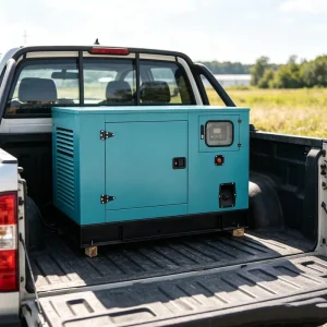 25kW 30kVA Compact Diesel Generator Set Pickup Truck Bed Mounted Silent Type Small Size Electric Start for Mobile Power Rental