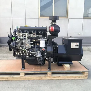25kW Single Phase Turbocharged 4 Cylinder Open Frame Water-Cooled Diesel Generator DC Electric Start Remote Control 1500 RPM