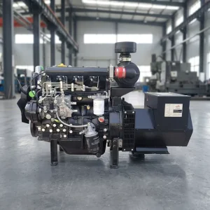 25kW Turbocharged 4 Cylinder Open Frame Water-Cooled Diesel Generator 380V 50Hz DC Electric Start ATS Remote Control