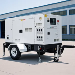 25kva 30kva 40kva 50kva 60kva 100kva 150kva 200kva 250kva Diesel Mobile Trailer Silent Generator with ATS and Remote Start