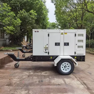 25kva 30kva 40kva 50kva 60kva Diesel Generator 100kva 150kva 200kva 250 Kva with Trailer Mobile Silent Diesel Generator