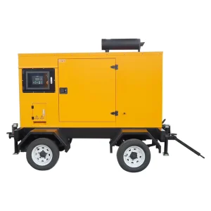 25kva 30kva for Silent Diesel Generator with Wheels 50/60Hz Remote Start 400V Mobile Type