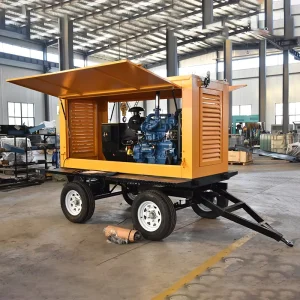 25kw 30kW 40kva 45kva Silent Diesel Generator Trailer ATS Auto Start Remote Control AVR 3 Phase for Emergency Power Site Work