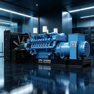 2600kW Digital Common Rail Diesel Generator 60Hz 480V Ultra Stable Voltage for Cloud Server Farms UL Certified