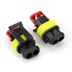 282080 1 282104 1 Automotive Connector 2 Pin Waterproof Plug for Xenon Headlight Harness Female Connectors Auto Copper Factory