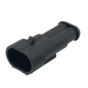282104-1 Automotive 2-Pin Male/Female Nylon Housing Wire-to-Wire Car Connector IP66 Rated 12V 15A