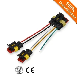 2P Waterproof Automotive Connector Wire Harness 1.5mm Sealed Auto Electrical Plug Cable Custom Wiring Harness for Motorcycle