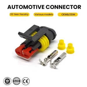 2Pin AMP Super Seal Waterproof Female Connector DJ70211511 2820801 1.5mm Automotive Wire Harness Plug Auto Electrical Connector