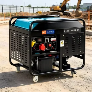3 10KW Silent Diesel Generator Single Phase 220V Three Phase 230V Air Cooled Portable Mobile Diesel Generator Set All Copper Body