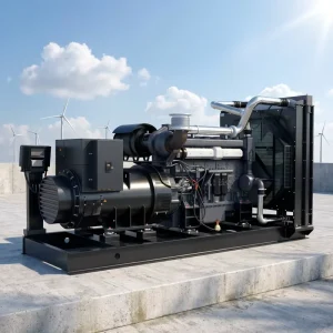 3 Phase AC ATS Option 50Hz Frequency Open Frame Super Silent 825KVA 950KVA Diesel Generator for Data Center